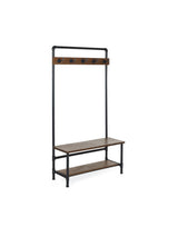 Boston Coat Rack with Bench and Shelf