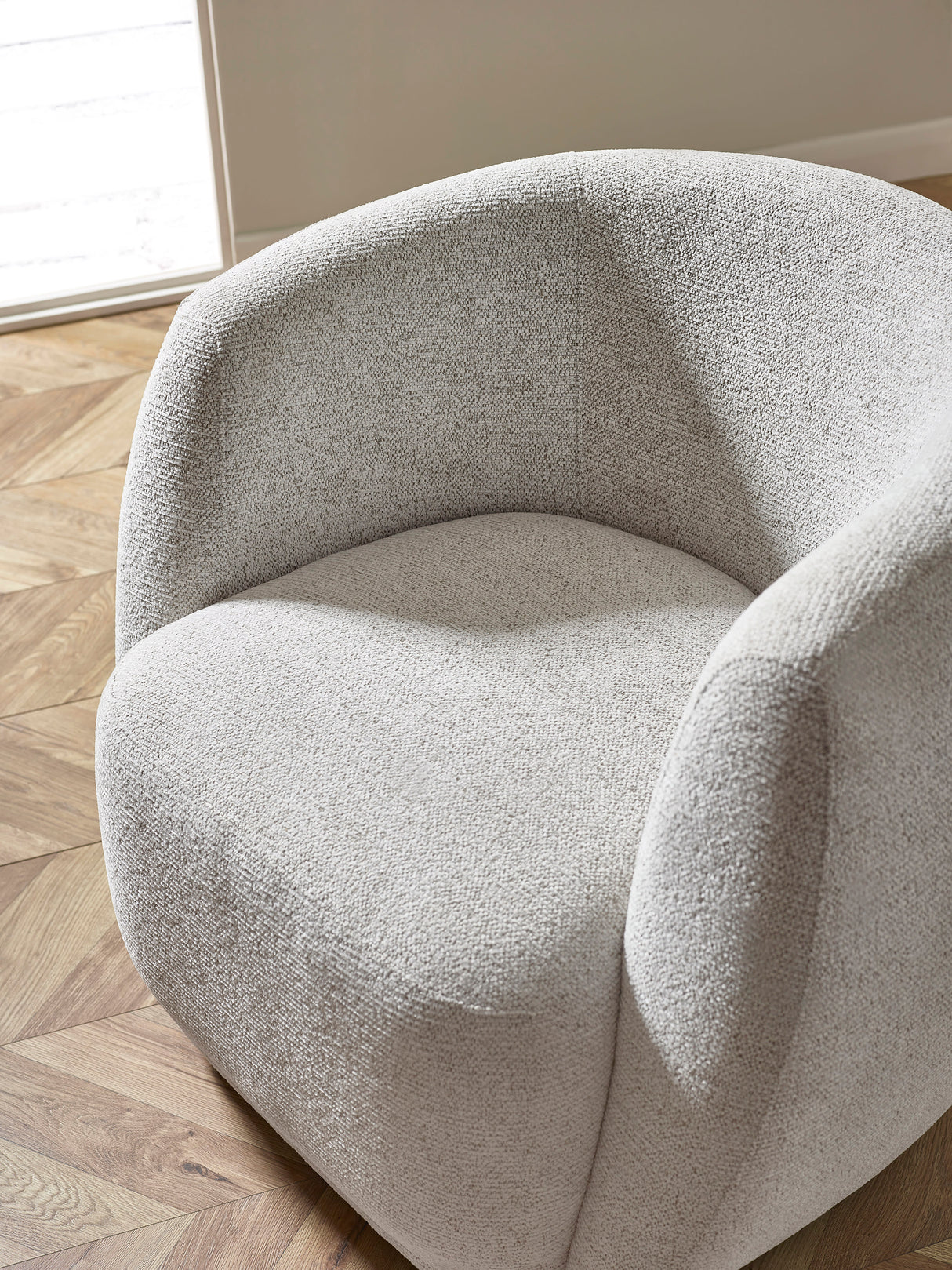 Bowline Upholstered Swivel Accent Chair