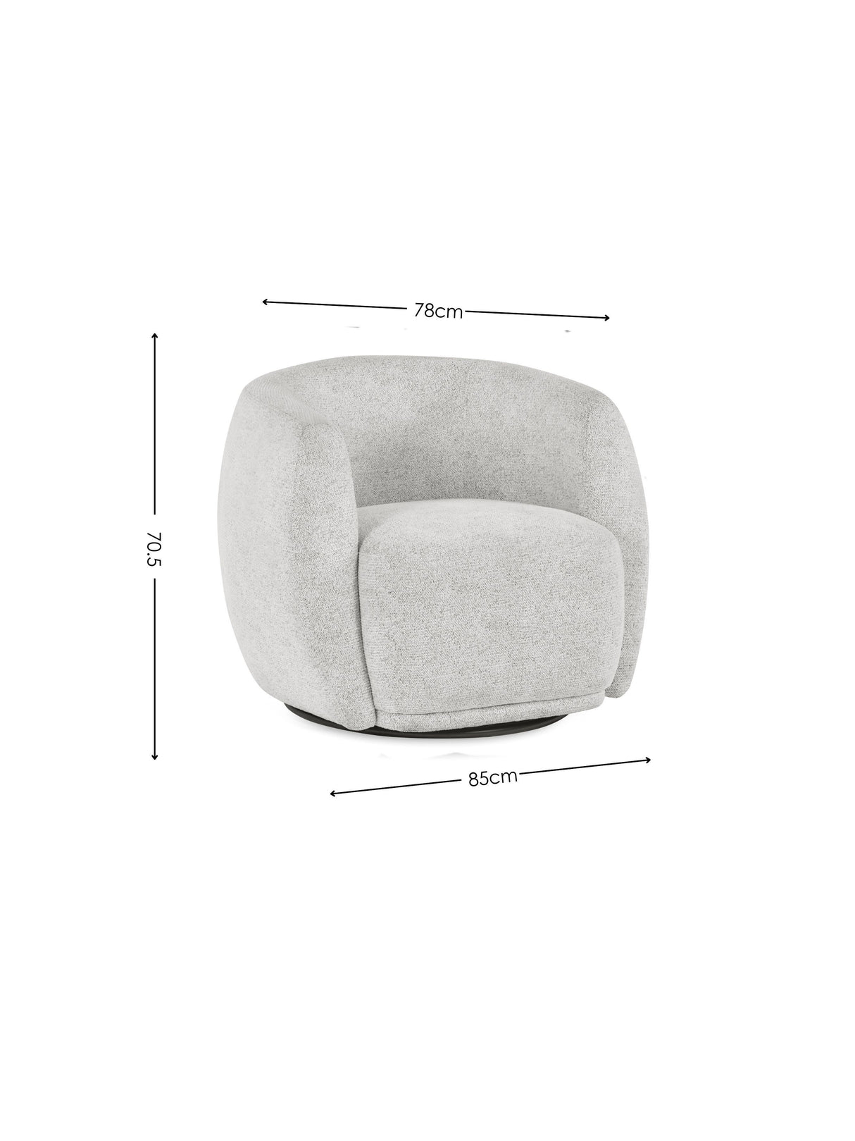 Bowline Upholstered Swivel Accent Chair