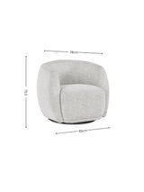 Bowline Upholstered Swivel Accent Chair