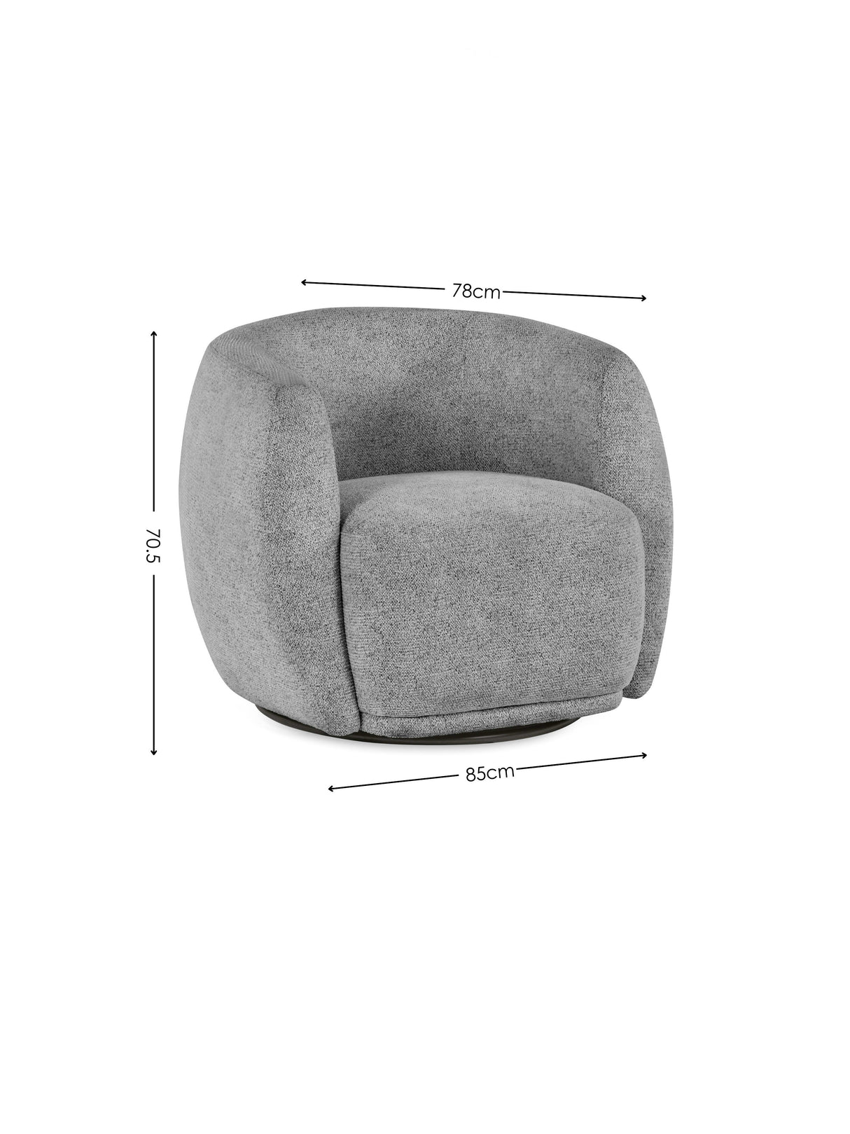 Bowline Upholstered Swivel Accent Chair