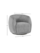 Bowline Upholstered Swivel Accent Chair