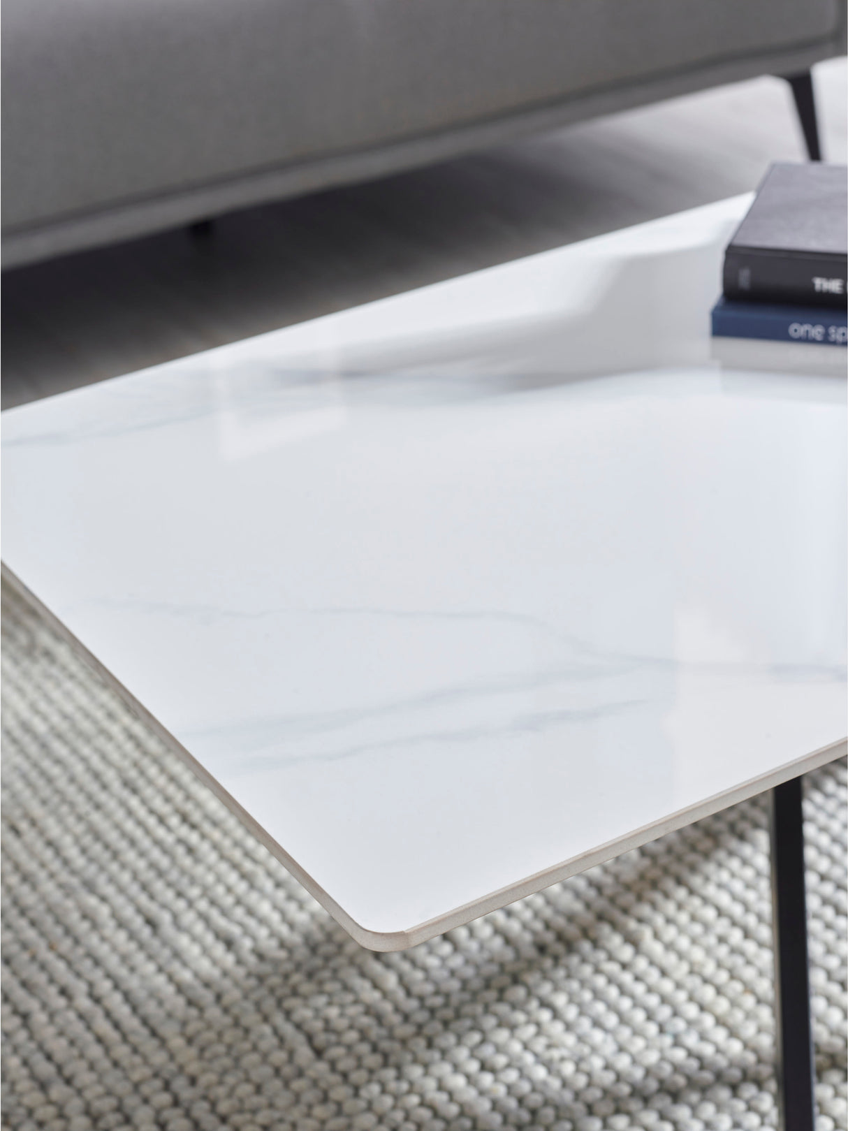 Bradley Rectangular Ceramic Top Coffee Table