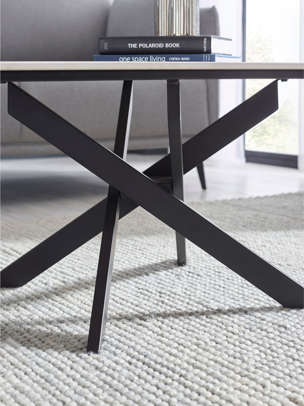 Bradley Rectangular Ceramic Top Coffee Table