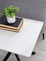 Bradley Square Ceramic Top Side Table