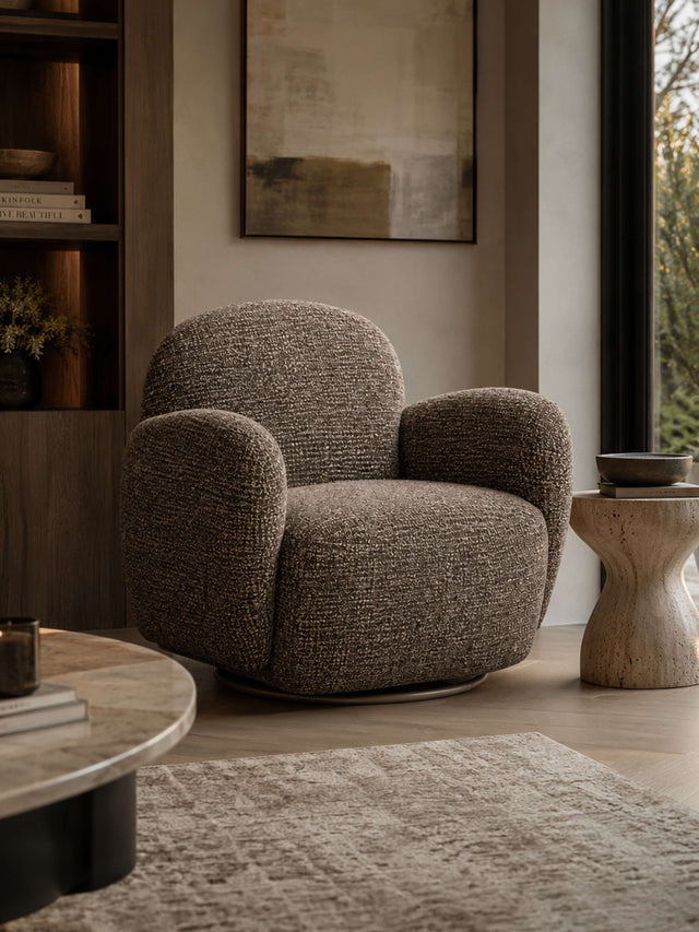 Bramley Upholstered Swivel Accent Chair
