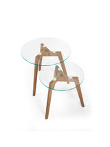 Bryant Round Glass Top Nest of 2 Side Tables