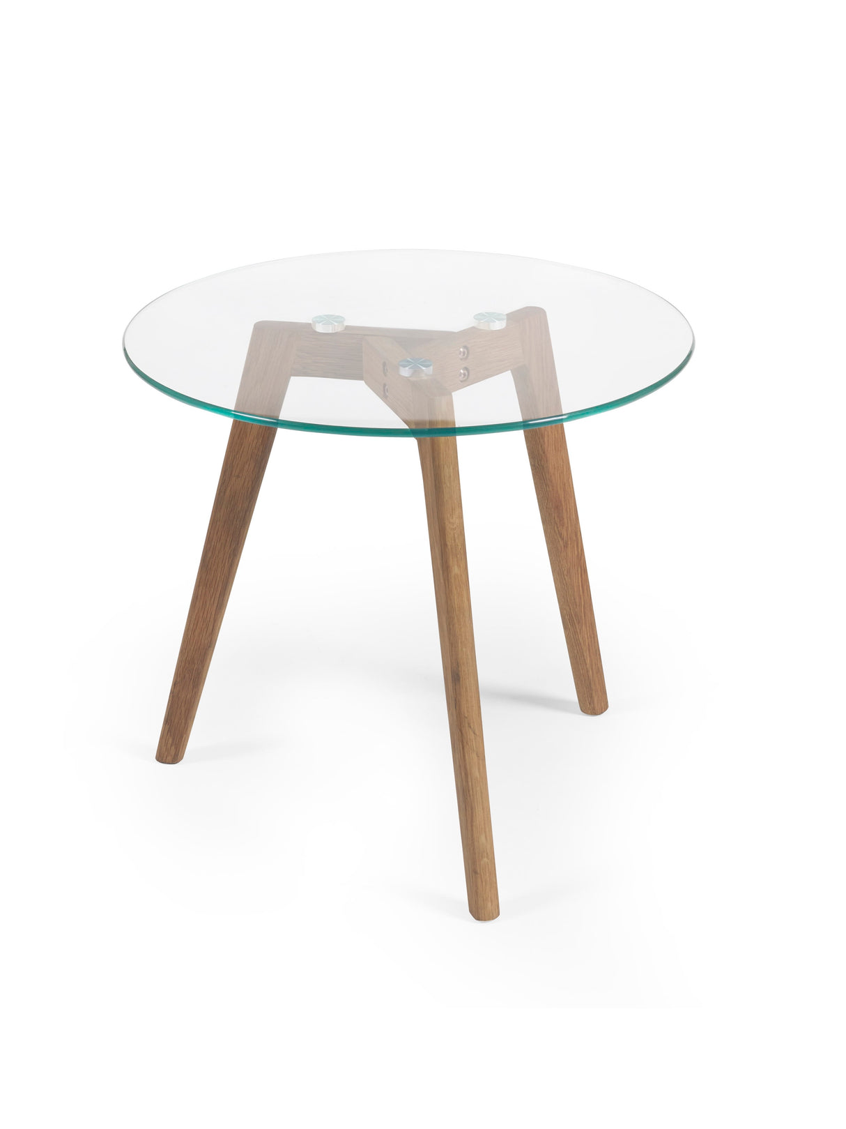 Bryant Round Glass Top Nest of 2 Side Tables