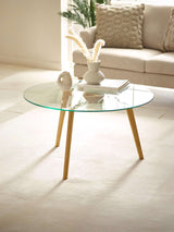 Bryant Round Glass Top Coffee Table
