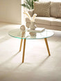 Bryant Round Glass Top Coffee Table