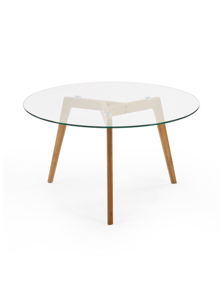 Bryant Round Glass Top Coffee Table