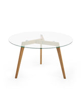 Bryant Round Glass Top Coffee Table
