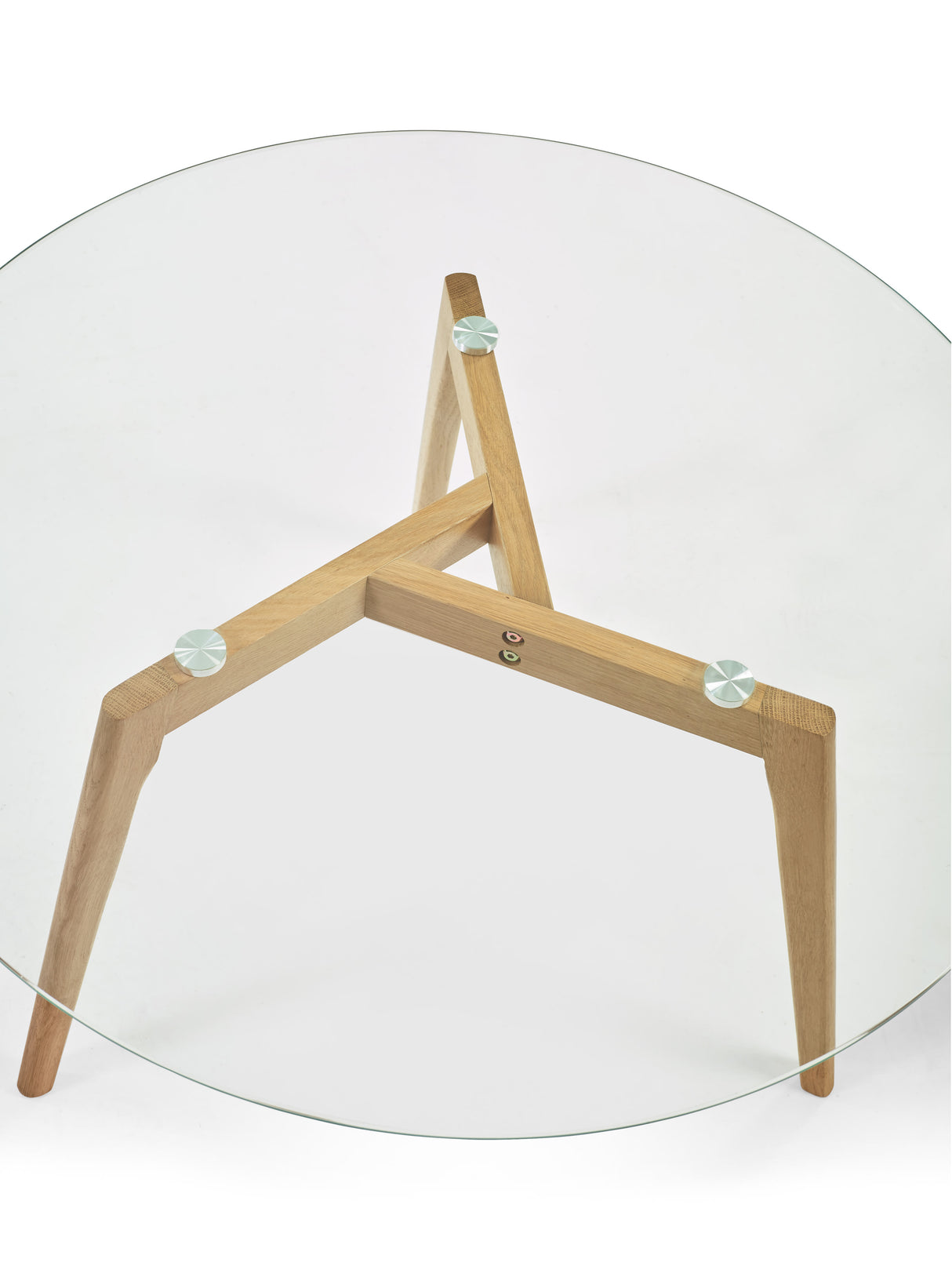 Bryant Round Glass Top Coffee Table