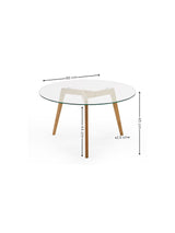 Bryant Round Glass Top Coffee Table