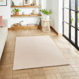 Bay Blush Plain Shaggy Washable Rug