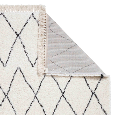 Boho 8280 White/Black Berber Rug