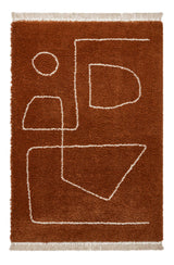 Boho 8280 Rust Berber Rug
