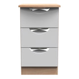 Camden 3 Drawer Bedside Cabinet
