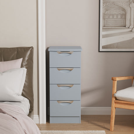 Camden 4 Drawer Bedside Cabinet