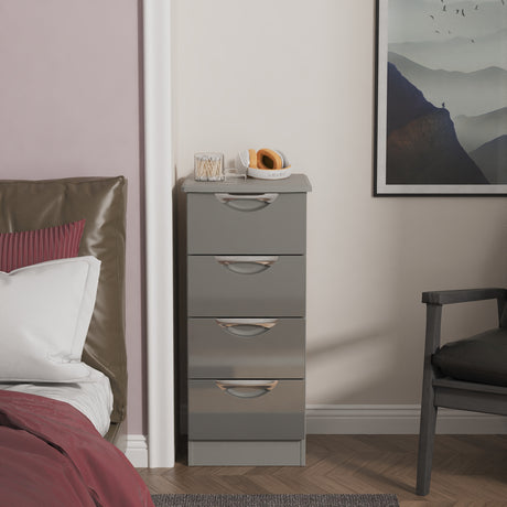 Camden 4 Drawer Bedside Cabinet