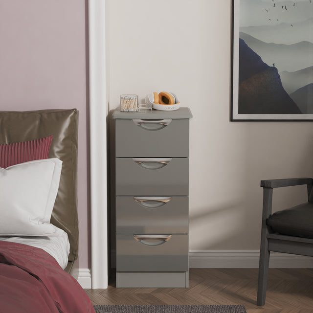 Camden 4 Drawer Bedside Cabinet