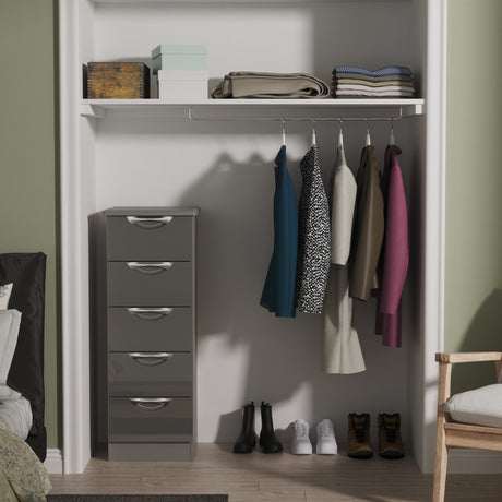 Camden 5 Drawer Bedside Cabinet