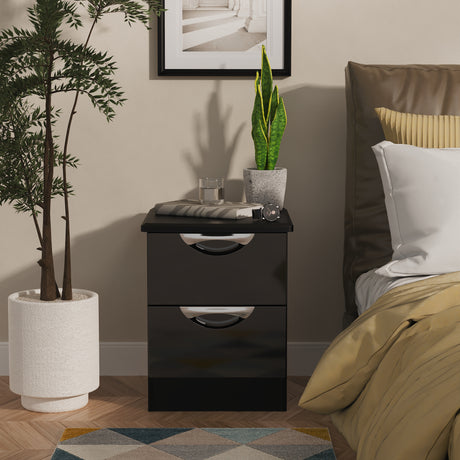 Camden 2 Drawer Bedside Cabinet
