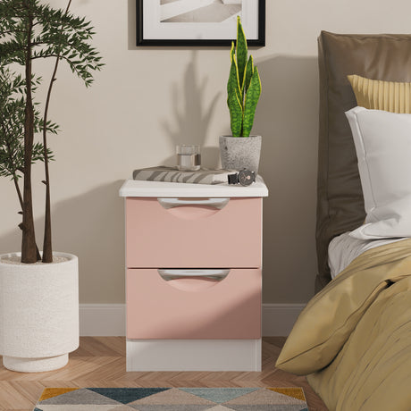 Camden 2 Drawer Bedside Cabinet