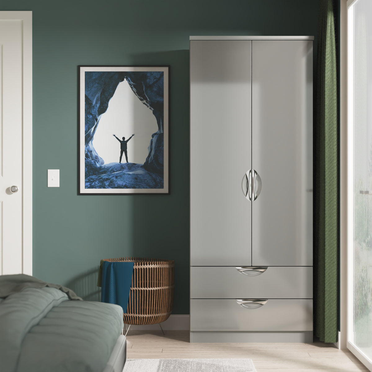 Camden 2ft6in 2 Drawer Wardrobe