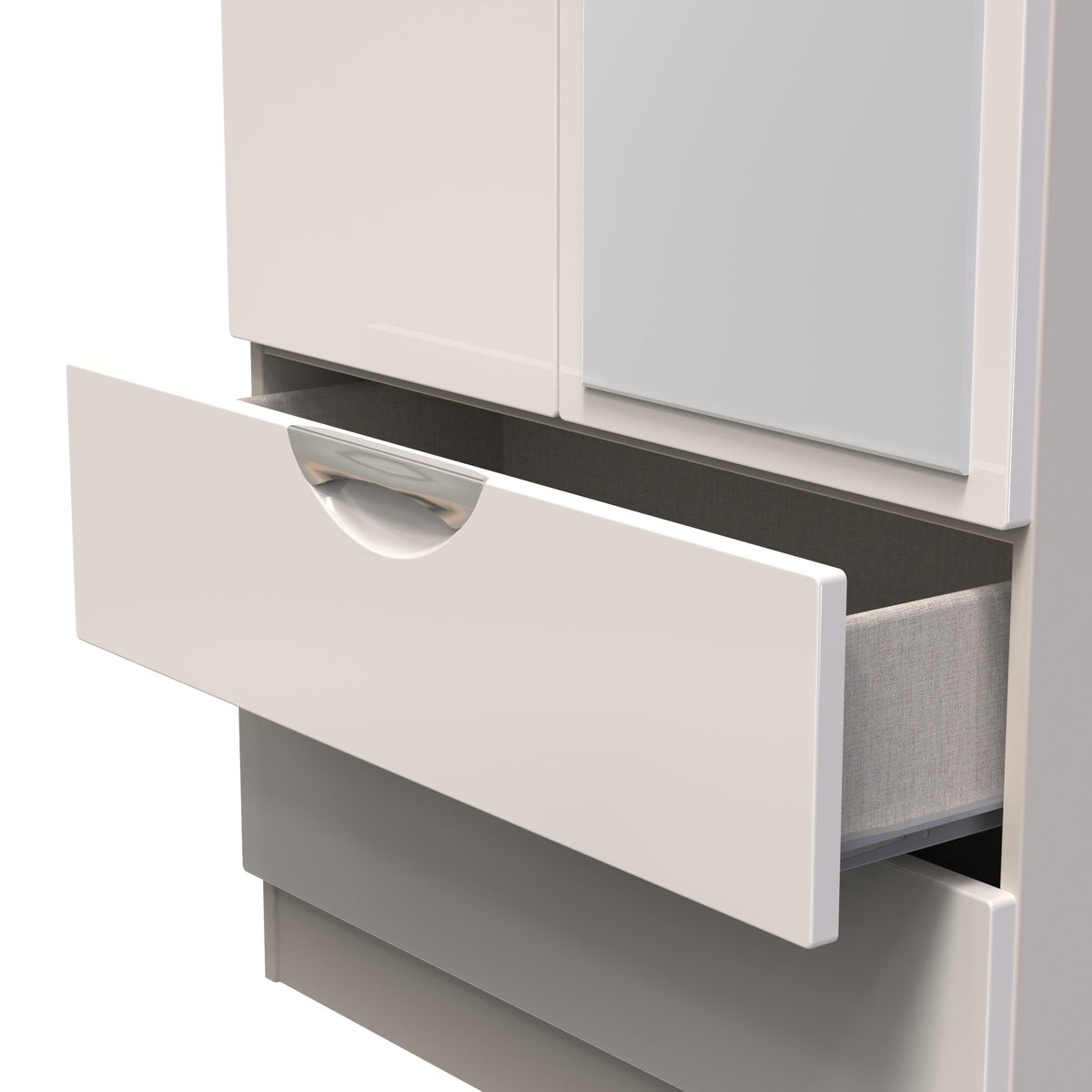 Camden 2ft6in 2 Drawer Mirror Wardrobe