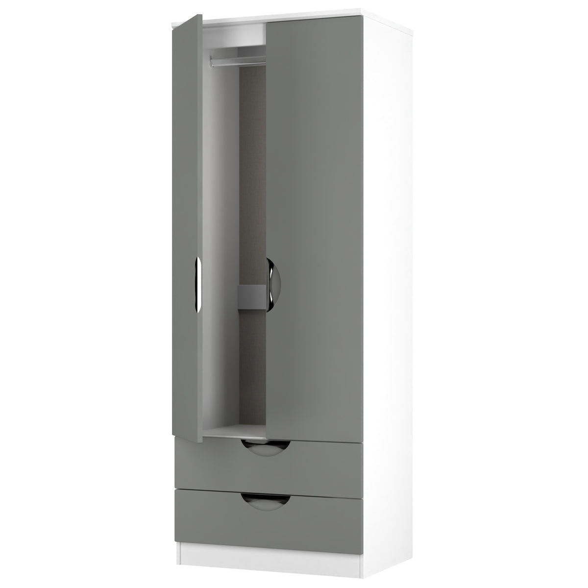 Camden Tall 2 Drawer Wardrobe