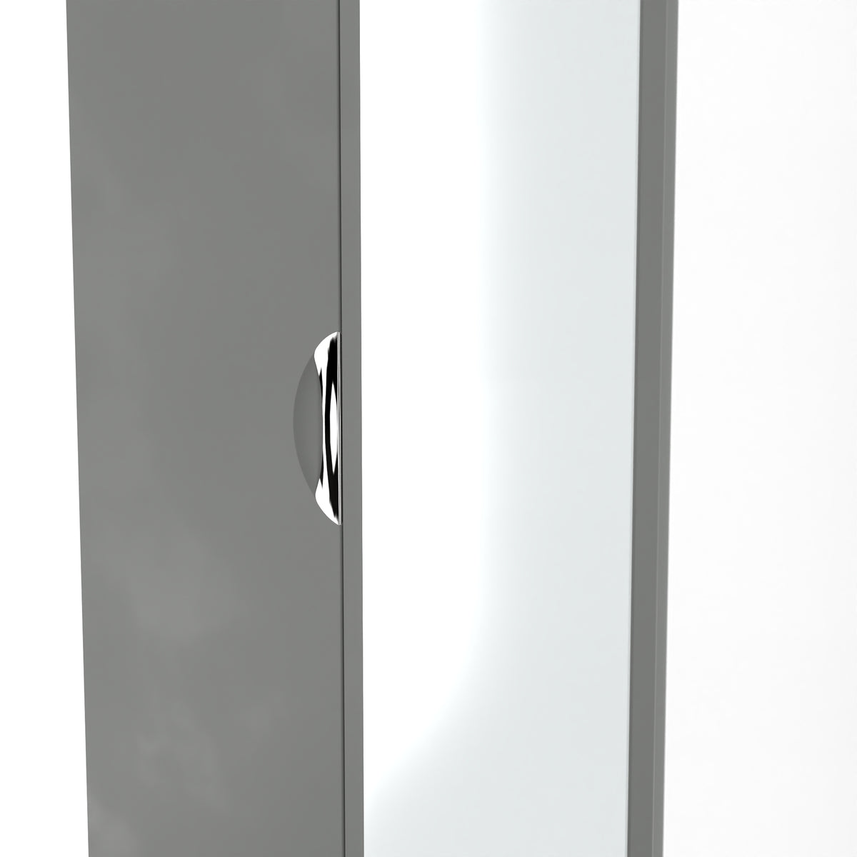 Camden Tall 2 Drawer Mirrored Wardrobe