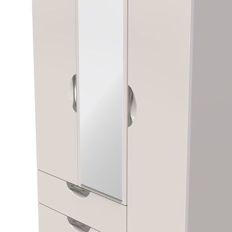 Camden Triple 2 Drawer Mirrored Wardrobe