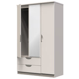 Camden Triple 2 Drawer Mirrored Wardrobe