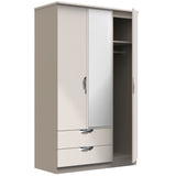 Camden Triple 2 Drawer Mirrored Wardrobe