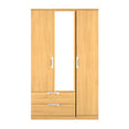 Camden Triple 2 Drawer Mirrored Wardrobe