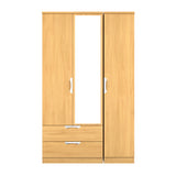 Camden Triple 2 Drawer Mirrored Wardrobe