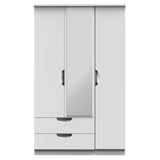 Camden Triple 2 Drawer Mirrored Wardrobe
