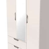 Camden Tall Triple 2 Drawer Mirrored Wardrobe