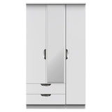 Camden Tall Triple 2 Drawer Mirrored Wardrobe