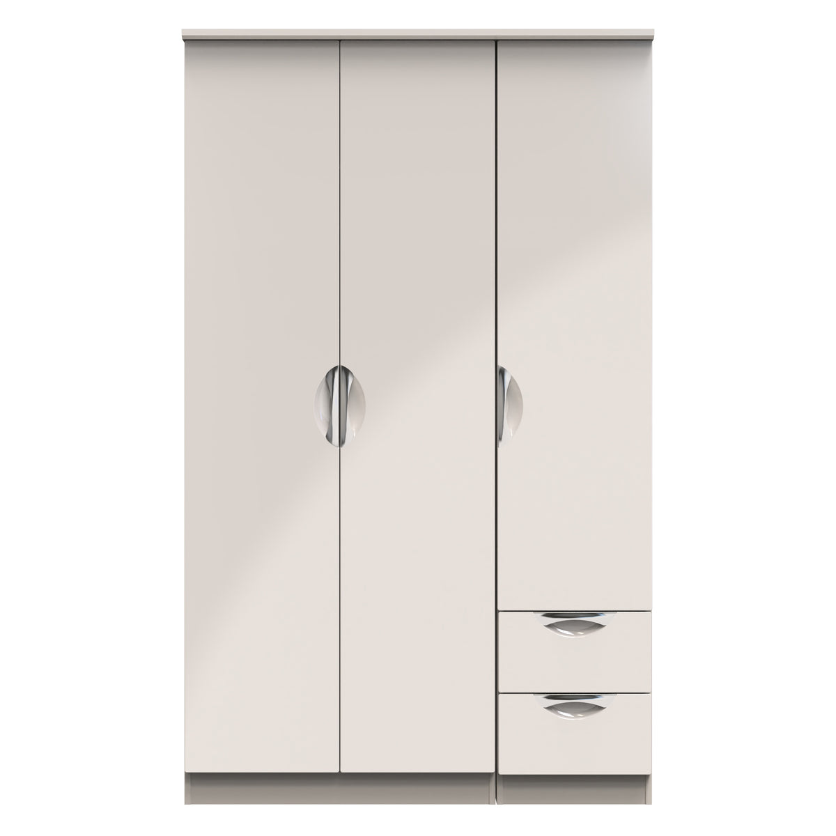 Camden Triple Plain + Drawer Wardrobe