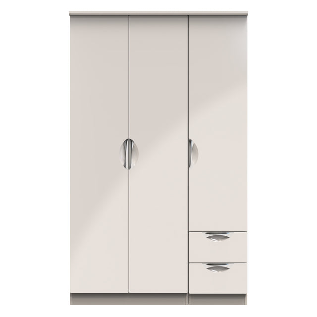 Camden Triple Plain + Drawer Wardrobe