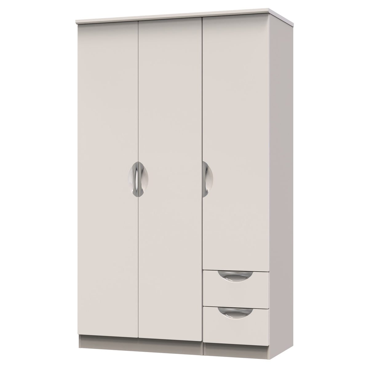 Camden Triple Plain + Drawer Wardrobe