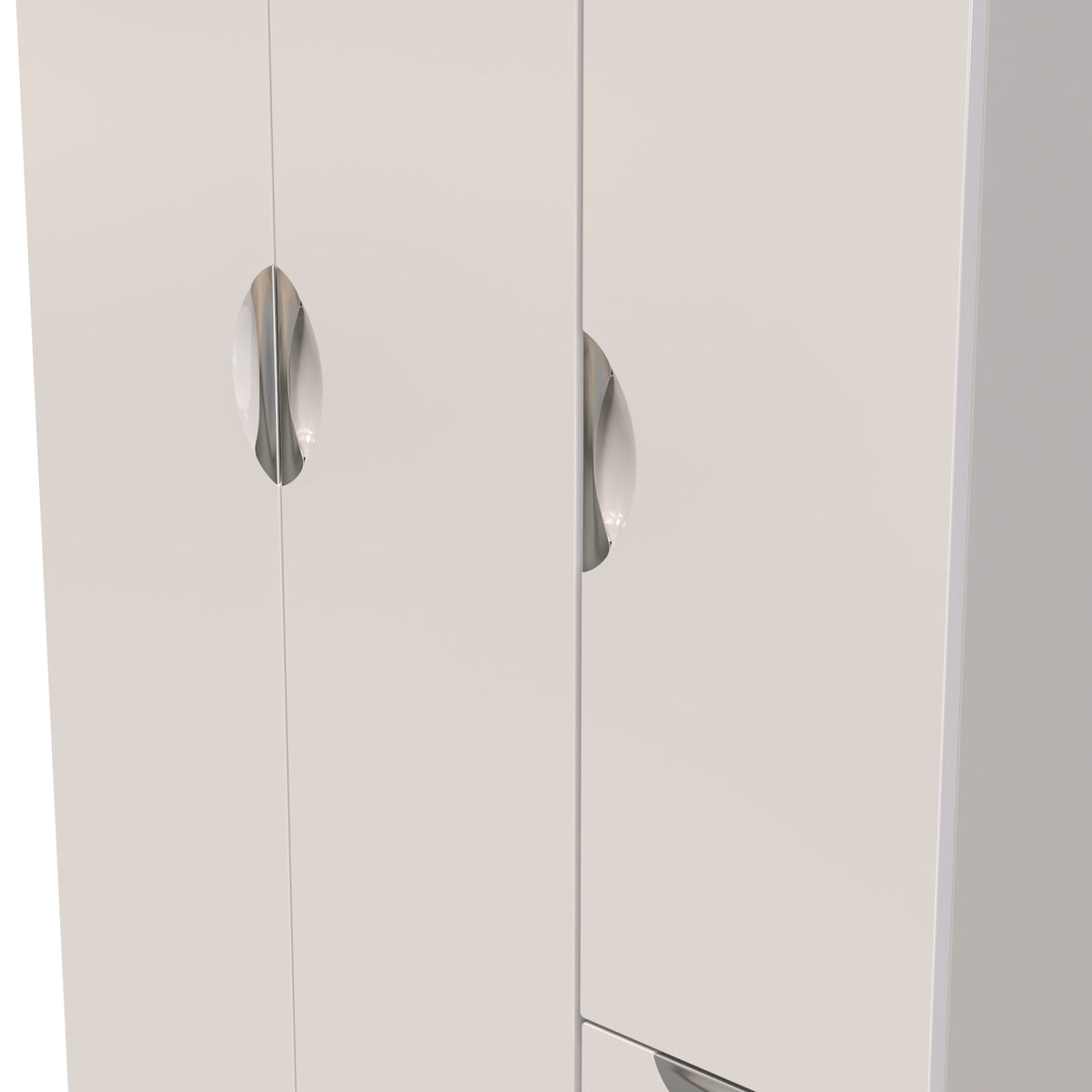 Camden Triple Plain + Drawer Wardrobe