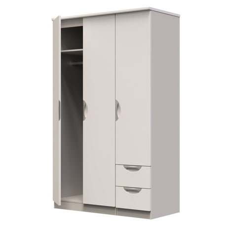Camden Triple Plain + Drawer Wardrobe