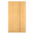 Camden Triple Plain + Drawer Wardrobe