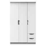 Camden Triple Plain + Drawer Wardrobe