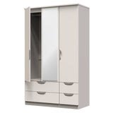 Camden Triple 2 Drawer Mirror + Drawer Wardrobe