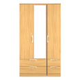 Camden Triple 2 Drawer Mirror + Drawer Wardrobe