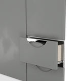 Camden Tall Triple Plain + Drawer Wardrobe